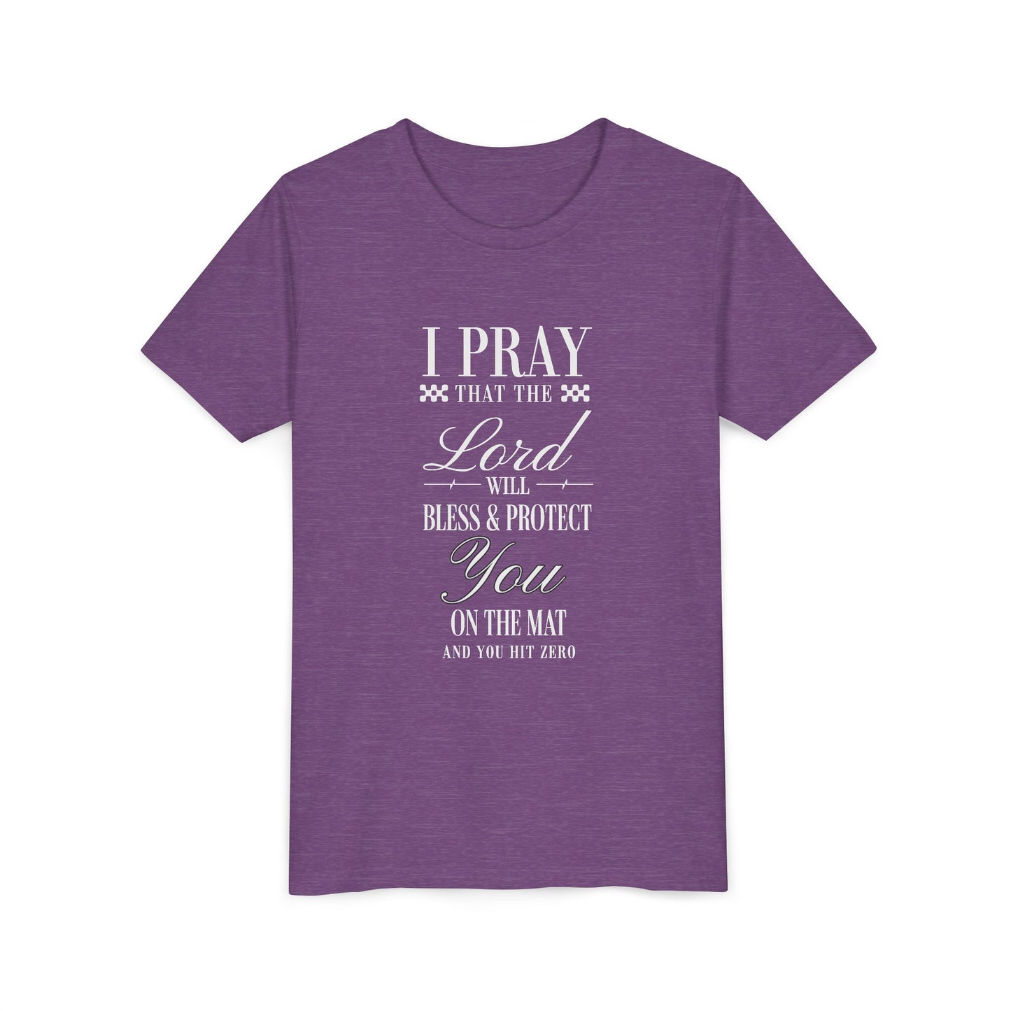 Cheerleading Prayer Youth T-Shirt | Kids Cheer Gift | Girls Cheerleading Tee