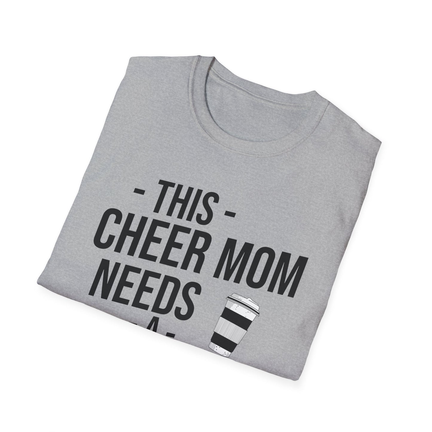 Cheer Mom Tee - This Cheer Mama Needs A Coffee Cheerleading T-Shirt