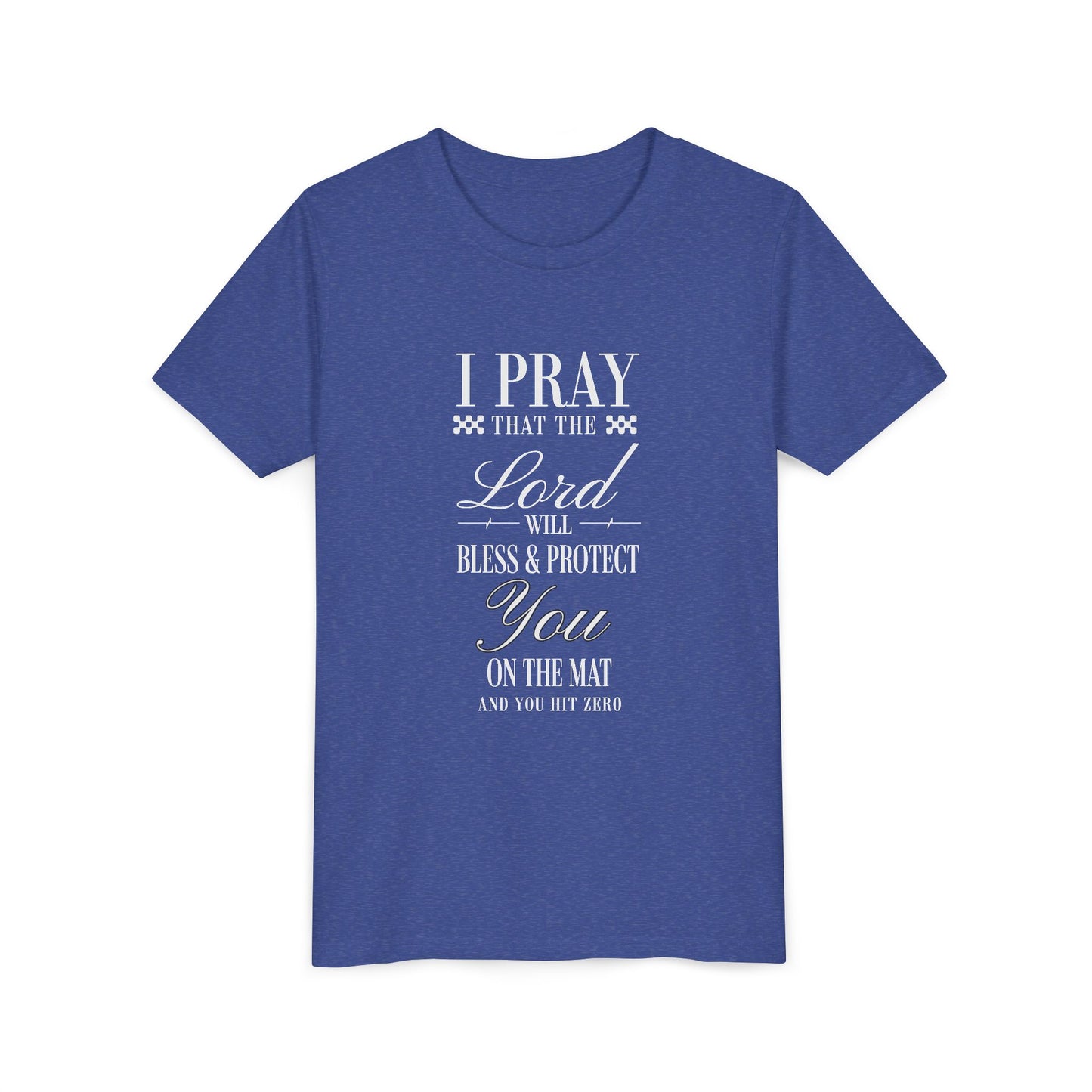 Cheerleading Prayer Youth T-Shirt | Kids Cheer Gift | Girls Cheerleading Tee