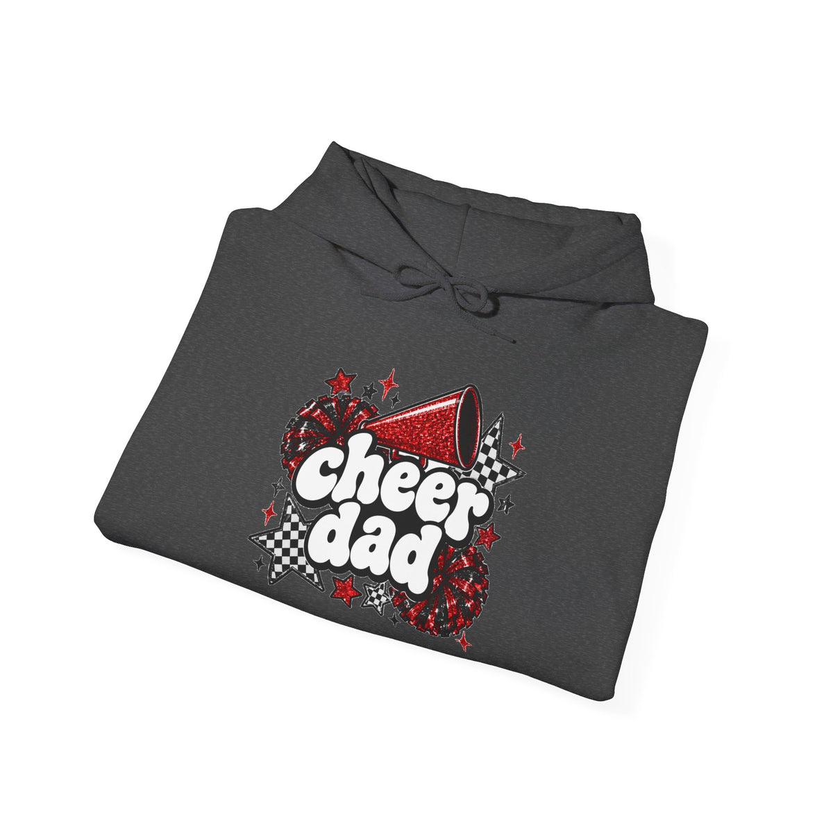 Cheer Dad Glitter Hoodie