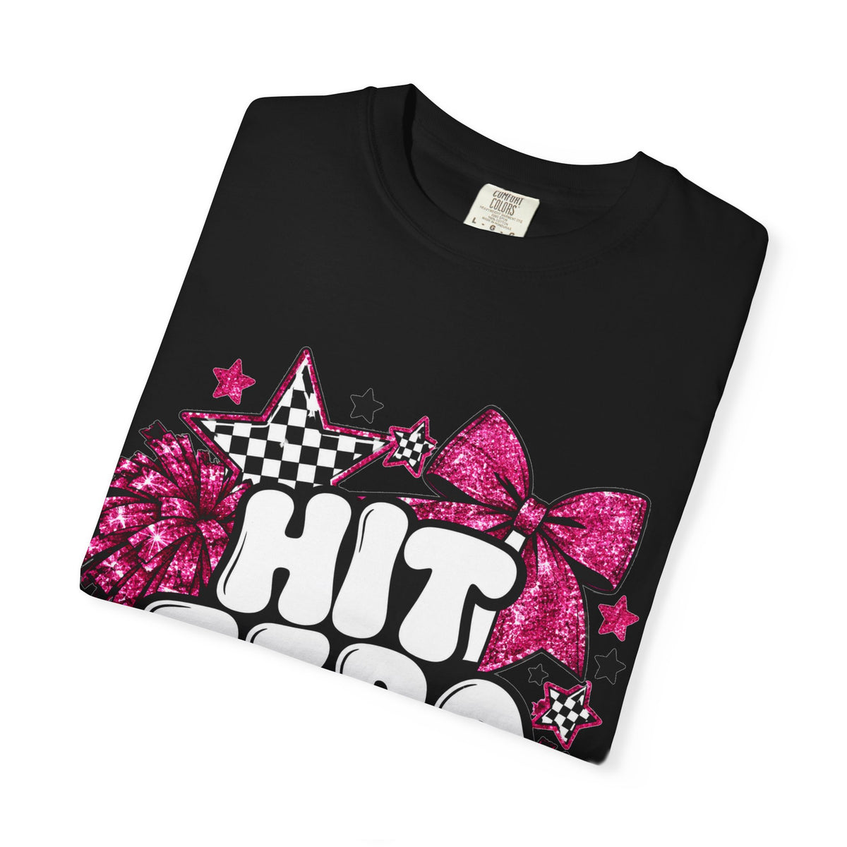 Hit Zero Glitter Cheer Tee | Comfort Colors