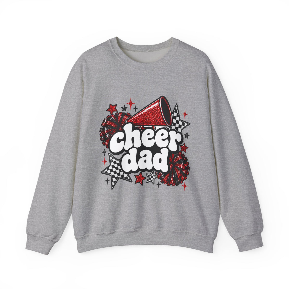 Cheer Dad Glitter Crewneck Sweatshirt