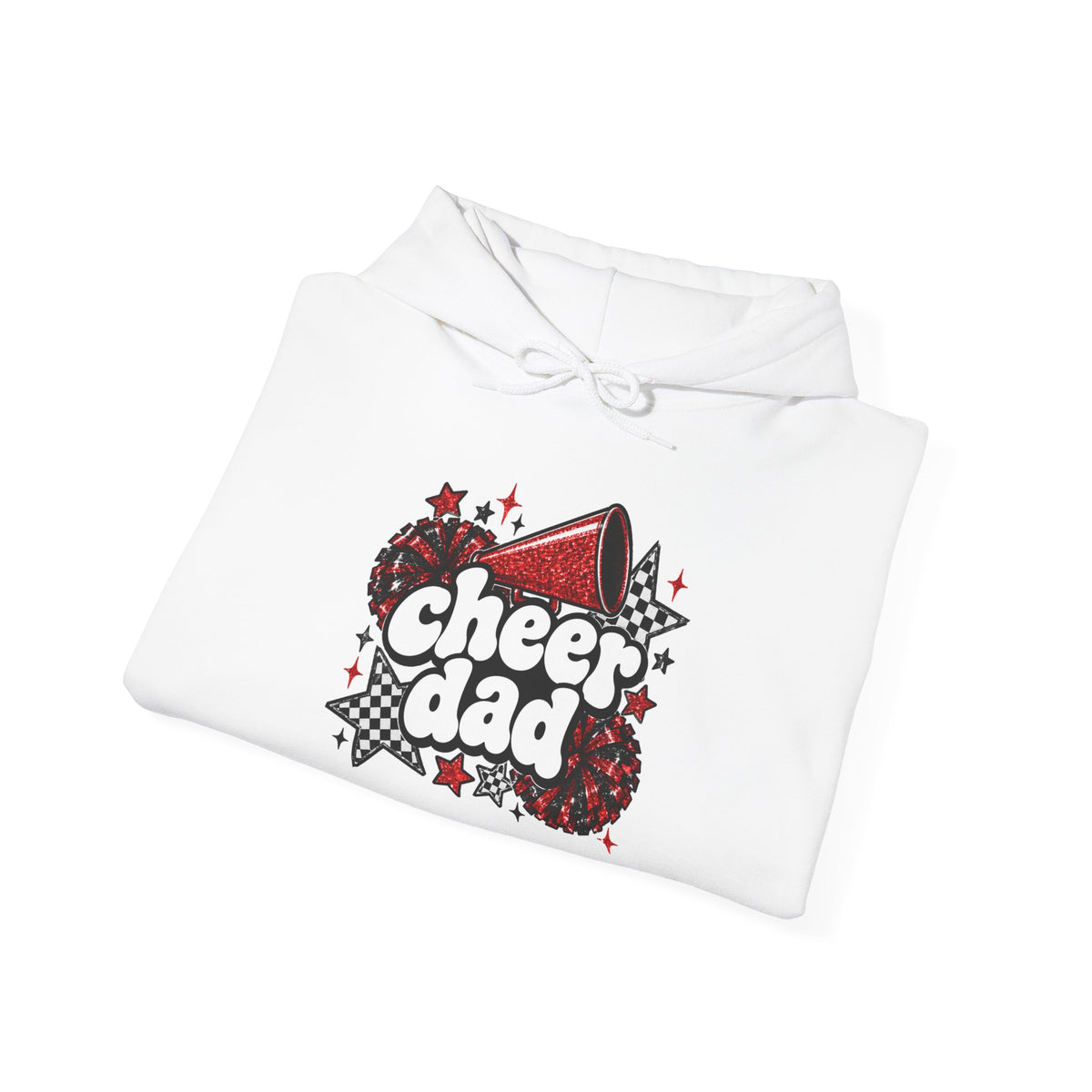 Cheer Dad Glitter Hoodie