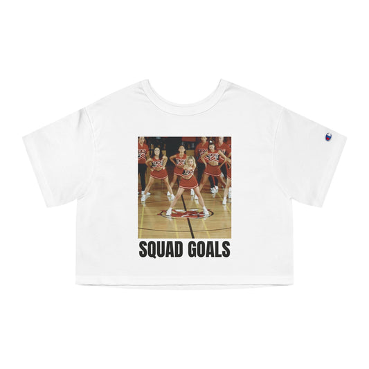 Cheer Tee - Bring It On Squad Goals Torros Cropped T-Shirt For Women