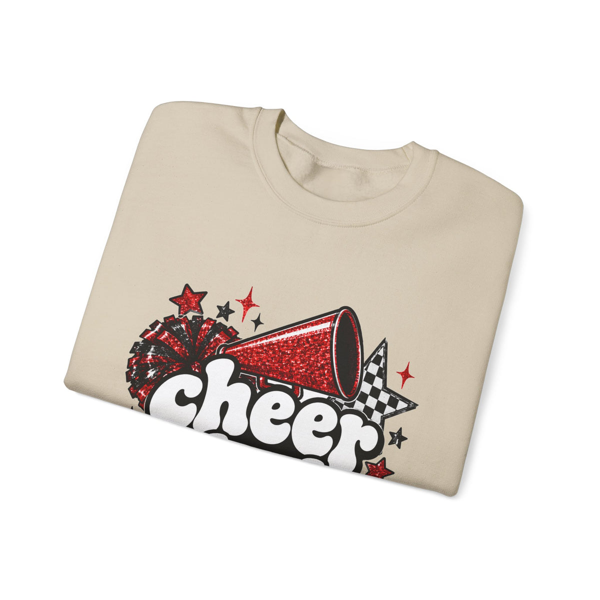 Cheer Dad Glitter Crewneck Sweatshirt