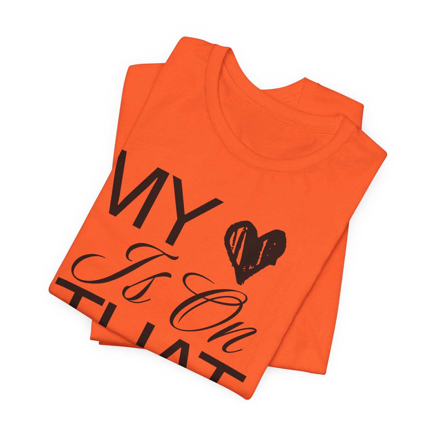 Cheer Mom Tee - My Heart Is On That Mat Cheerleading Mama T-Shirt