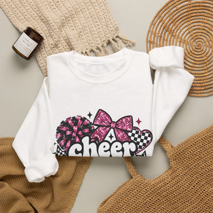 Cheer Mama Glitter Crewneck Sweatshirt