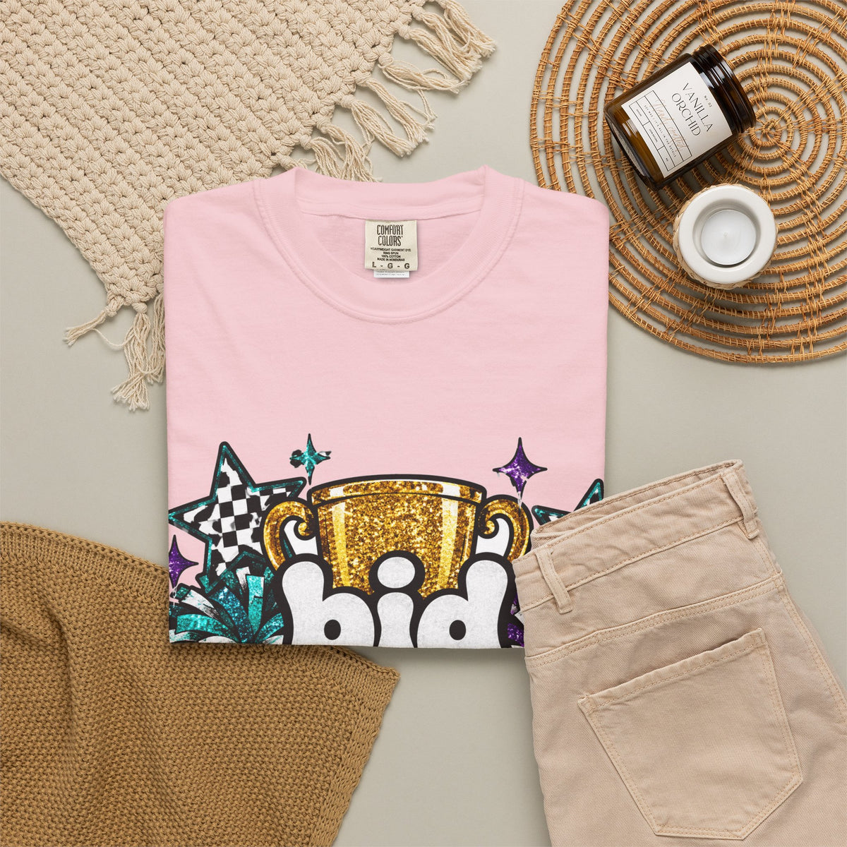 Bid Season Glitter Tee | Comfort Colors