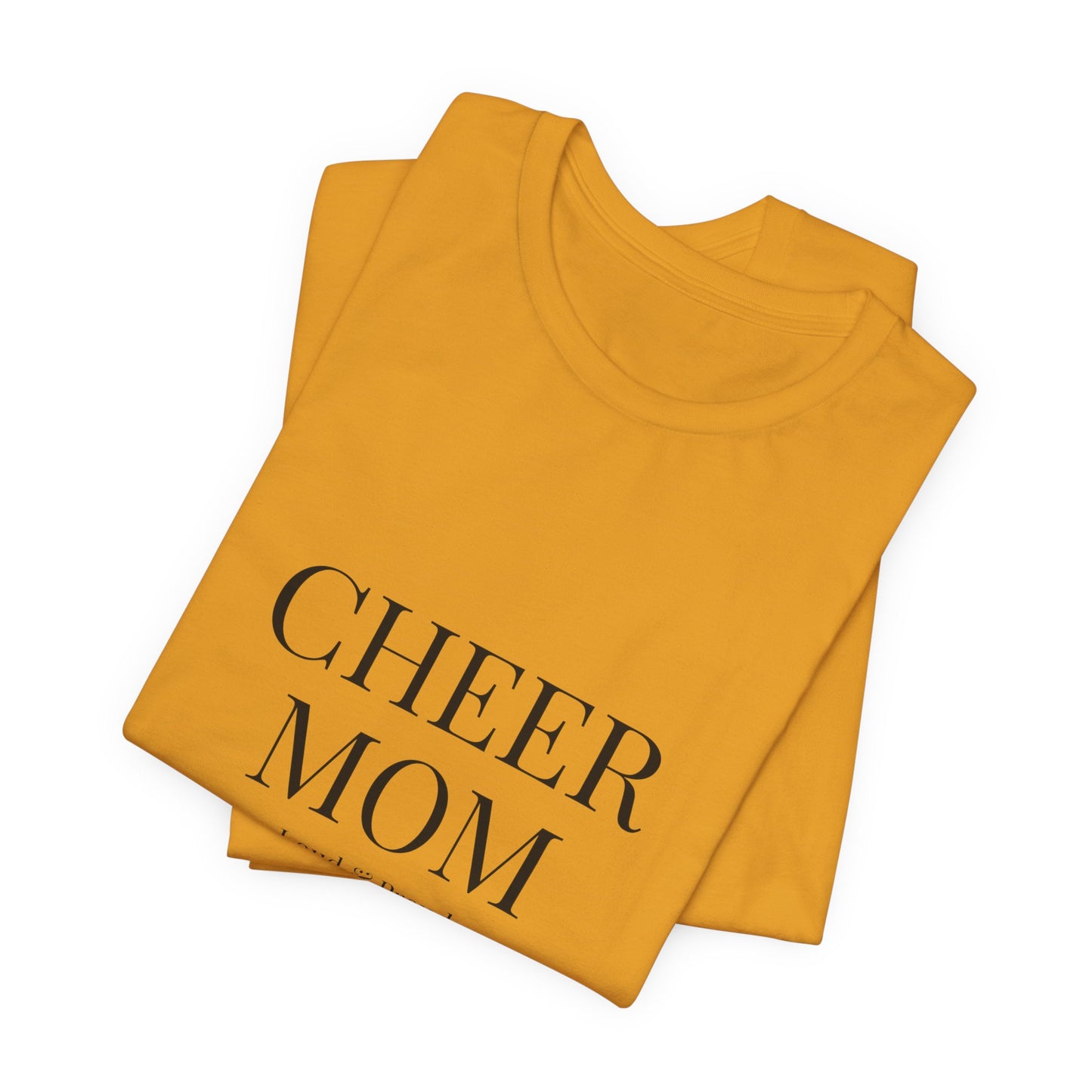 Classic Cheerleading Mama T-Shirt | Cheer Mom Gift | Cheerleading Mom Tee