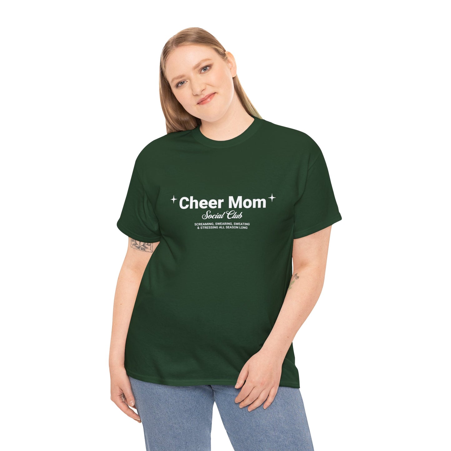 Cheer Mom Tee - Cheer Mom Social Club T-Shirt For Women