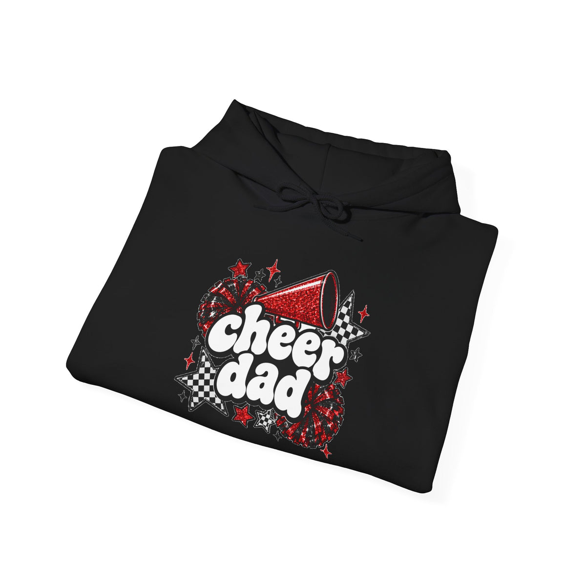 Cheer Dad Glitter Hoodie