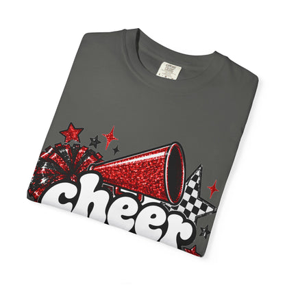 Cheer Dad Glitter Tee | Comfort Colors