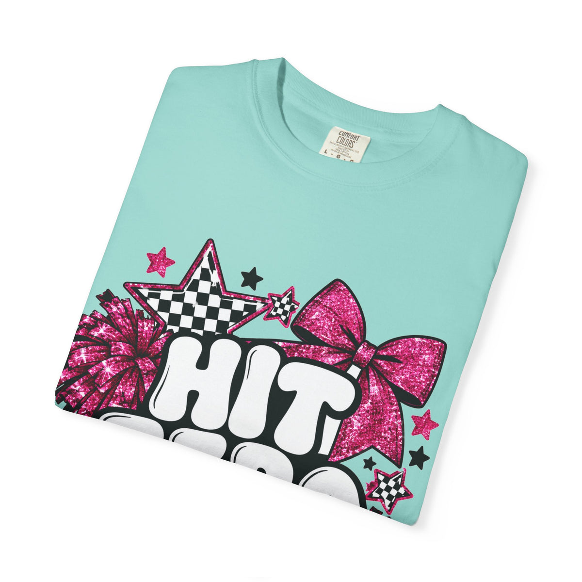 Hit Zero Glitter Cheer Tee | Comfort Colors