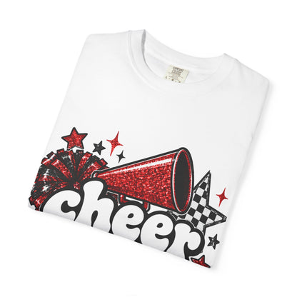 Cheer Dad Glitter Tee | Comfort Colors