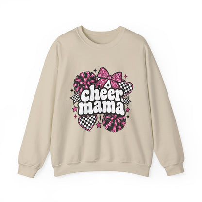 Cheer Mama Glitter Crewneck Sweatshirt