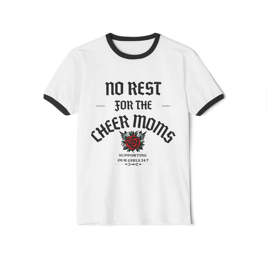 Cheer Mom Tee - No Rest For The Cheer Moms Cheerleading Mama T-Shirt