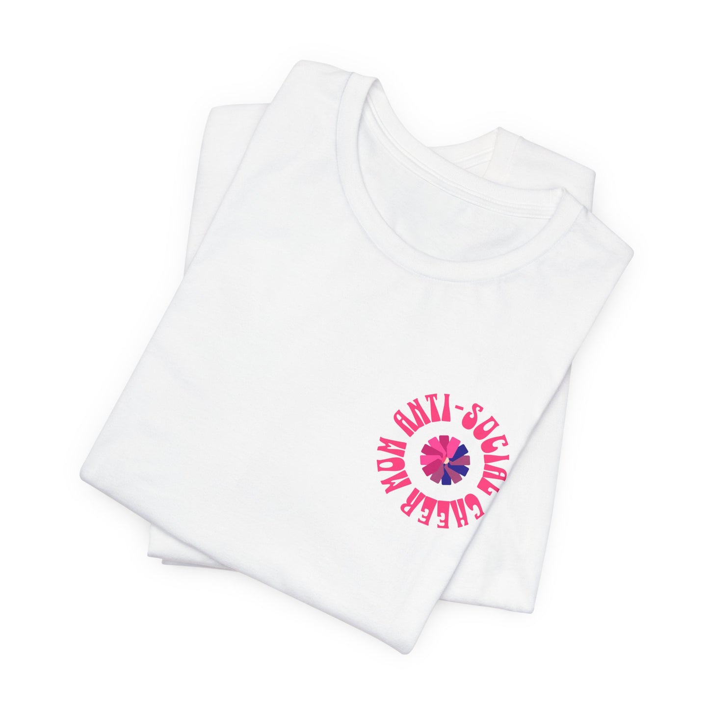 Anti-Social Cheer Mom Club T-Shirt | Funny Cheer Mom Gift | Cheerleading Mom Tee