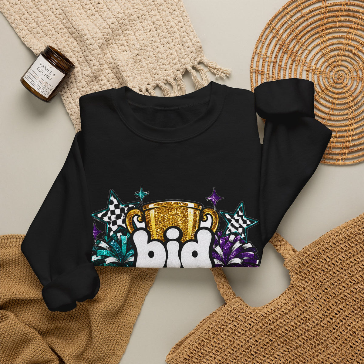 Bid Season Glitter Crewneck Sweatshirt