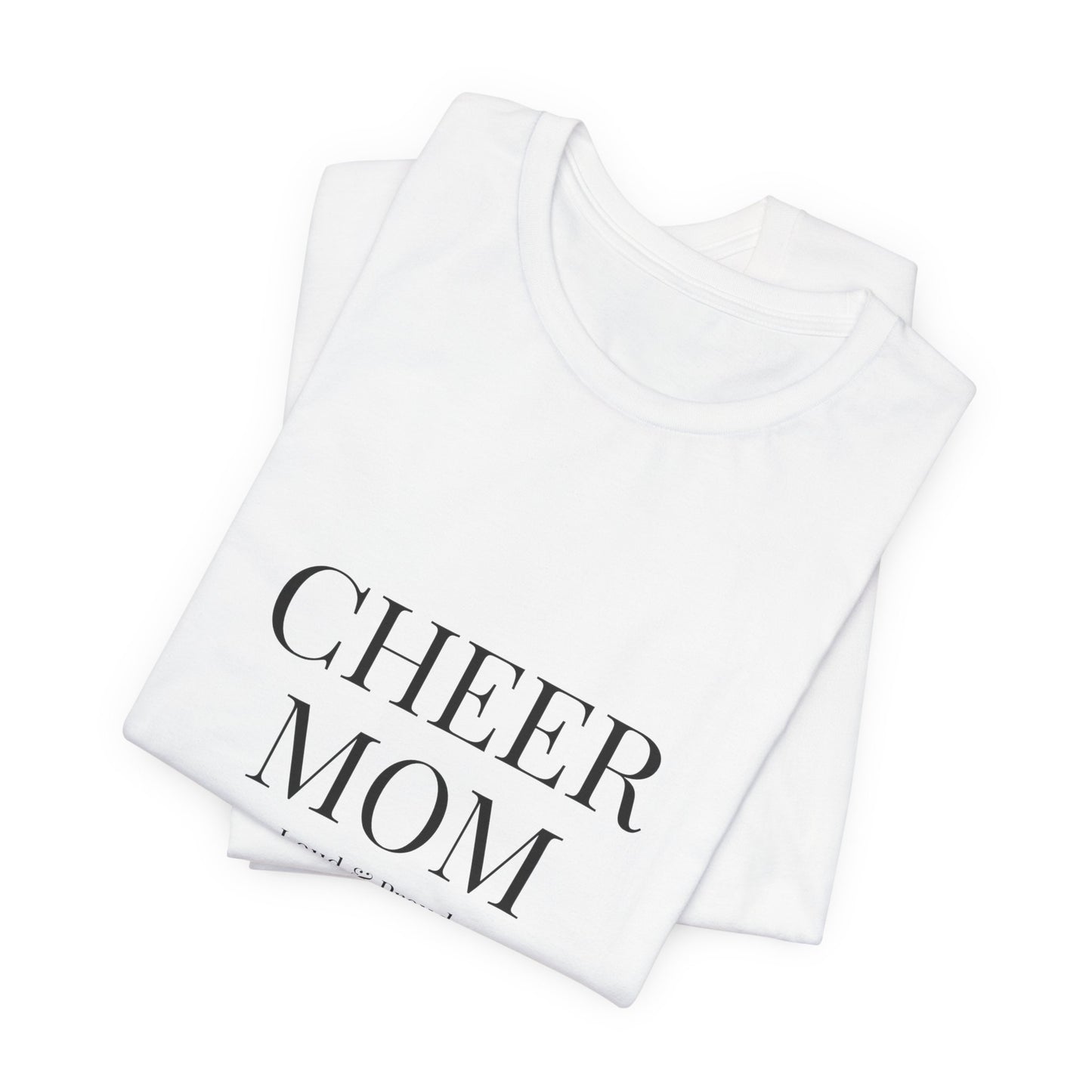 Classic Cheerleading Mama T-Shirt | Cheer Mom Gift | Cheerleading Mom Tee