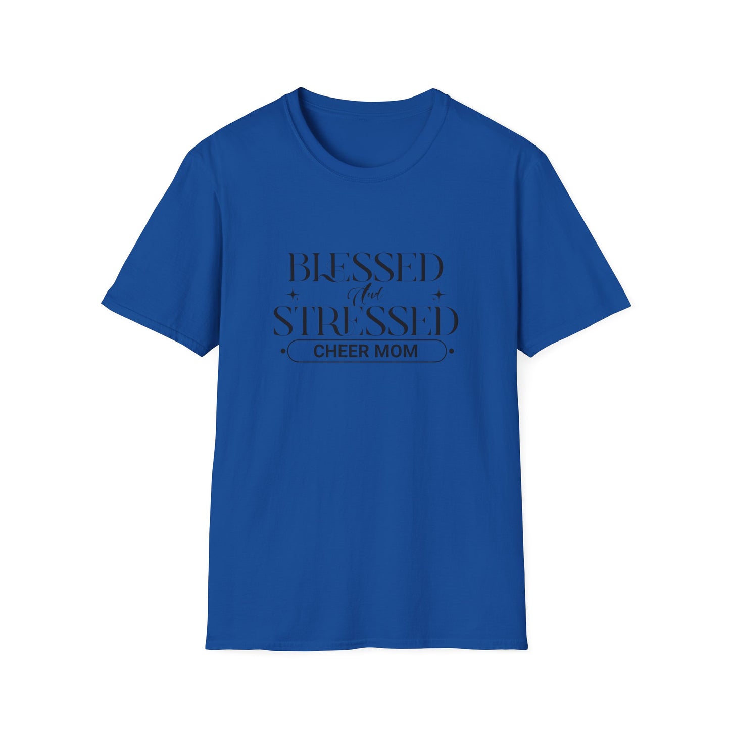 Stressed and Blessed Cheer Mom Tee