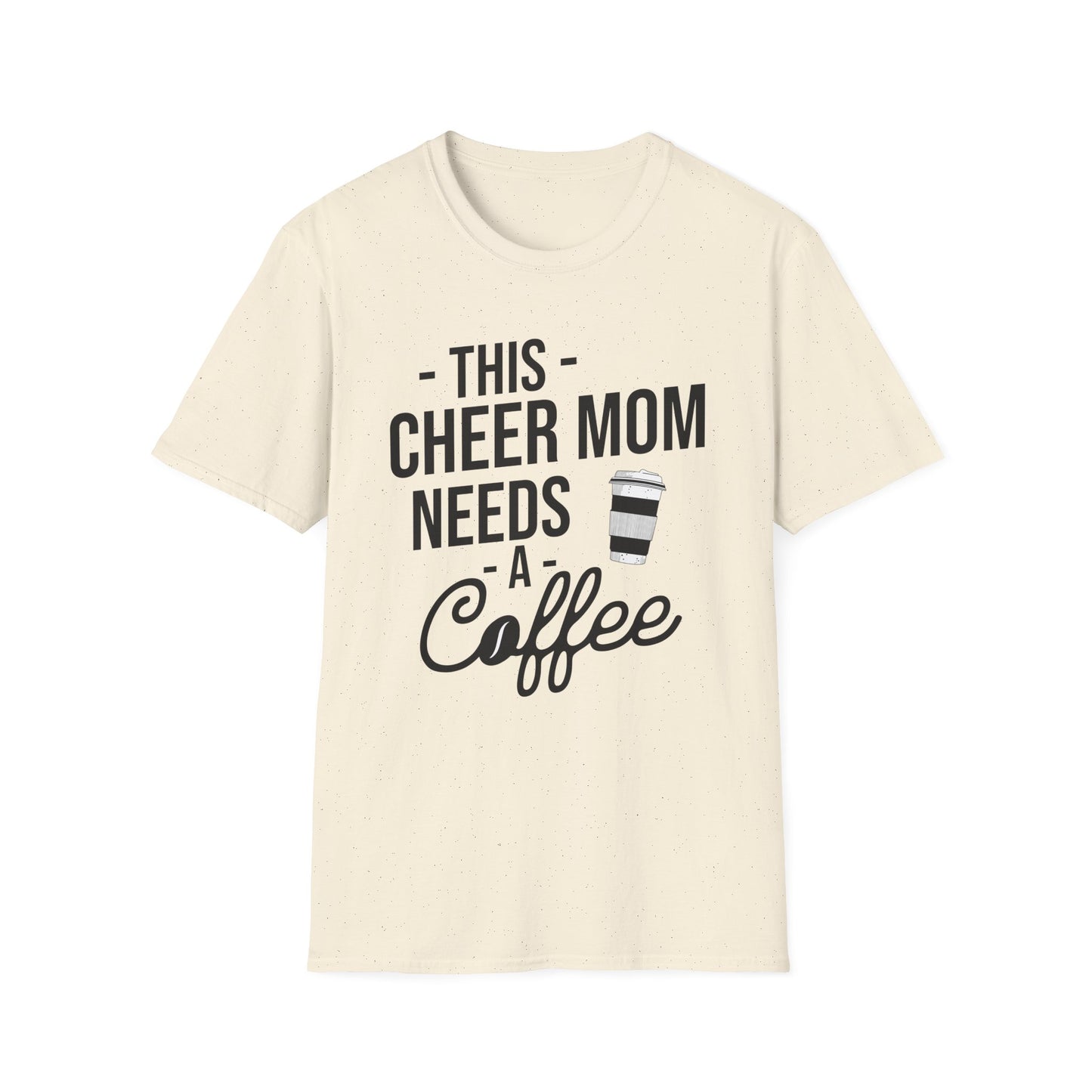 Cheer Mom Tee - This Cheer Mama Needs A Coffee Cheerleading T-Shirt