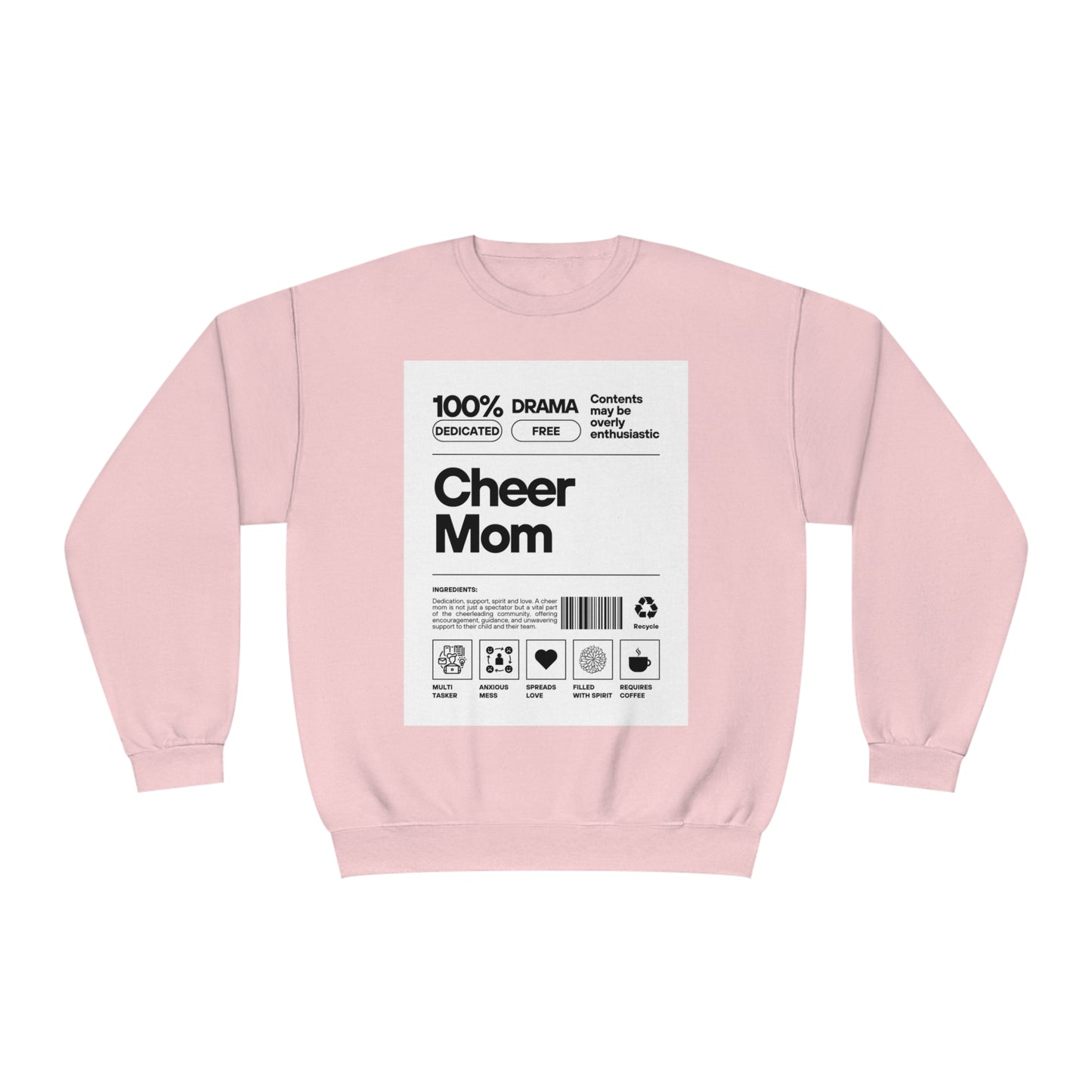 Cheer Mom Sweatshirt - Cheer Mom Label Women's Crewneck