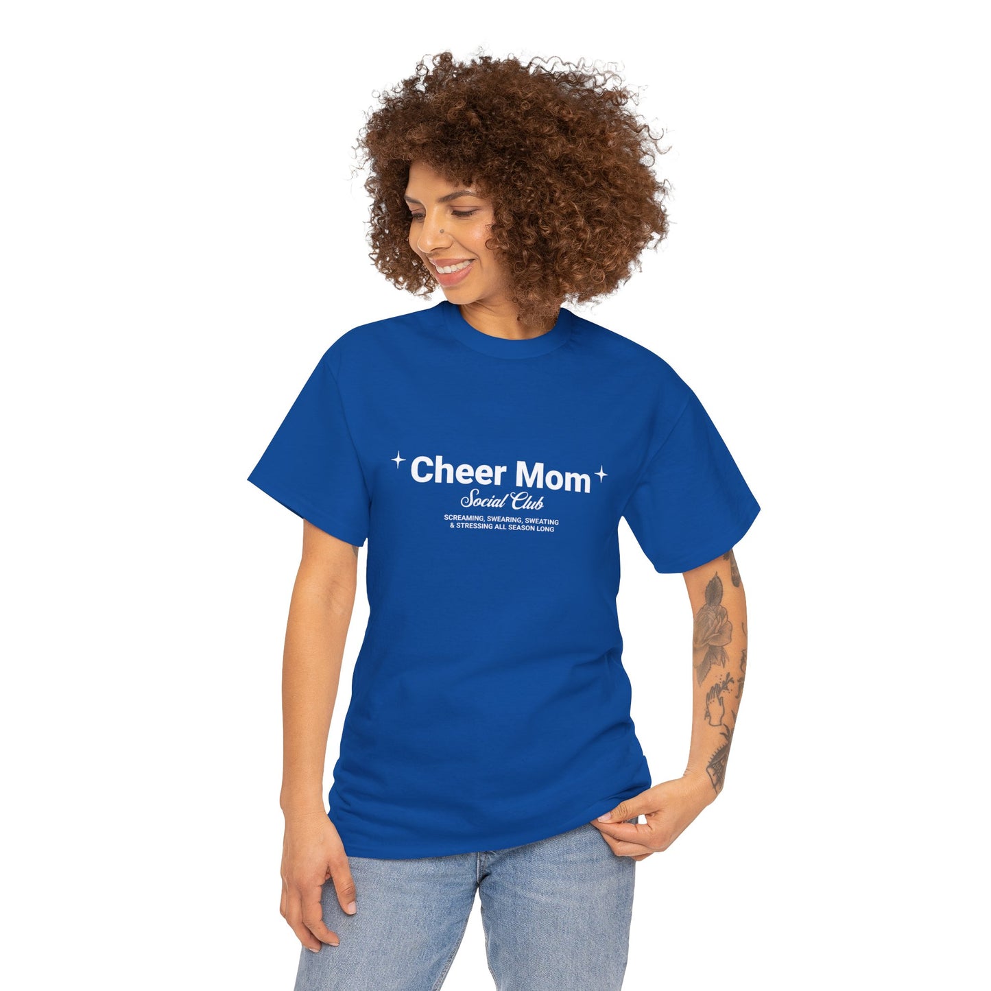 Cheer Mom Tee - Cheer Mom Social Club T-Shirt For Women