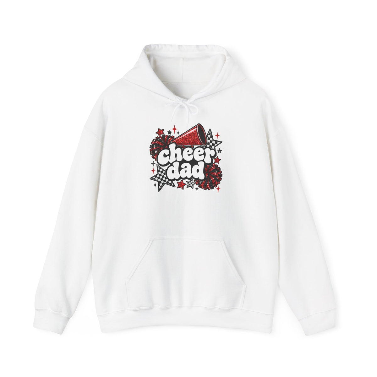 Cheer Dad Glitter Hoodie