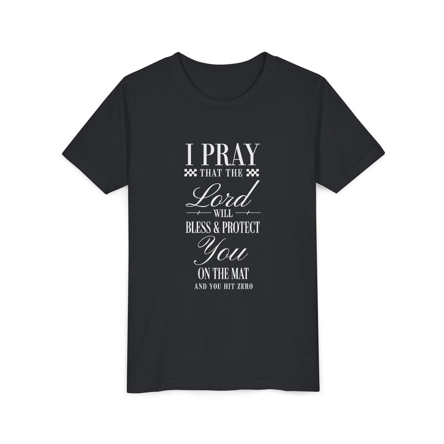 Cheerleading Prayer Youth T-Shirt | Kids Cheer Gift | Girls Cheerleading Tee