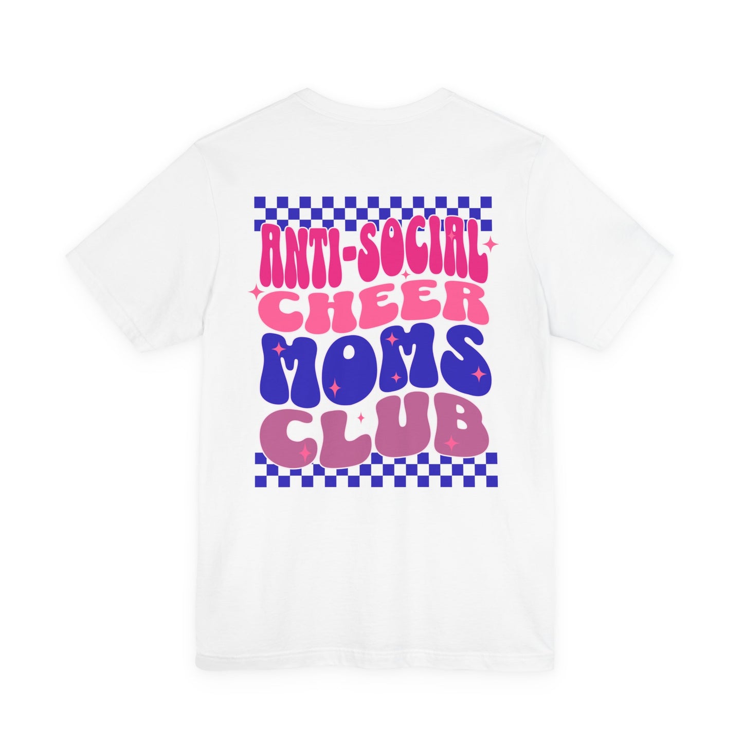 Anti-Social Cheer Mom Club T-Shirt | Funny Cheer Mom Gift | Cheerleading Mom Tee