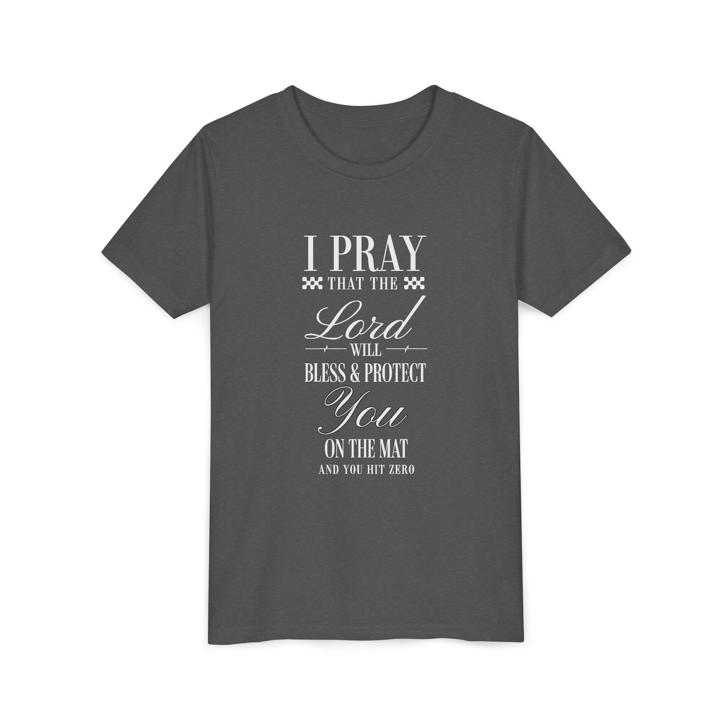 Cheerleading Prayer Youth T-Shirt | Kids Cheer Gift | Girls Cheerleading Tee