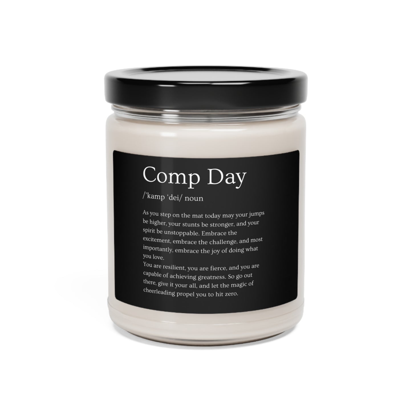 Cheerleading Comp Day Scented Soy Candle