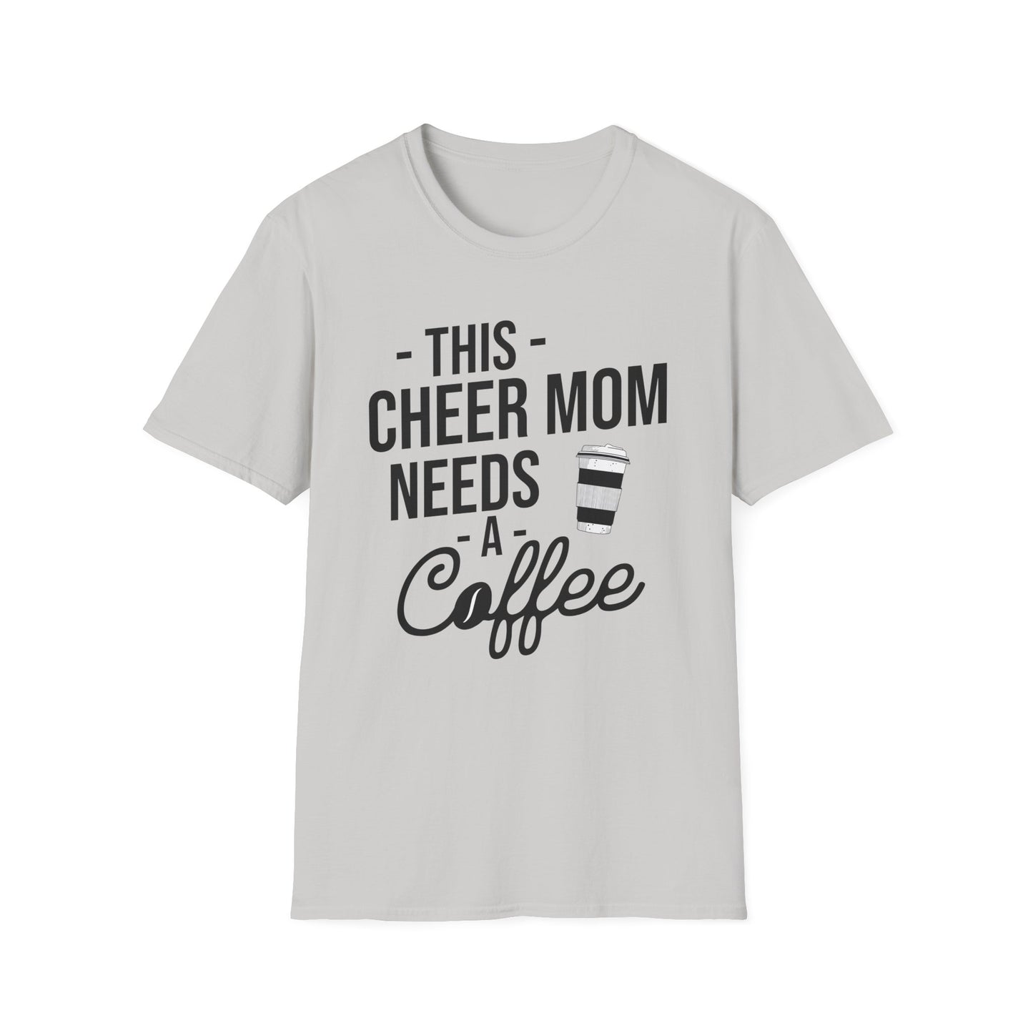 Cheer Mom Tee - This Cheer Mama Needs A Coffee Cheerleading T-Shirt