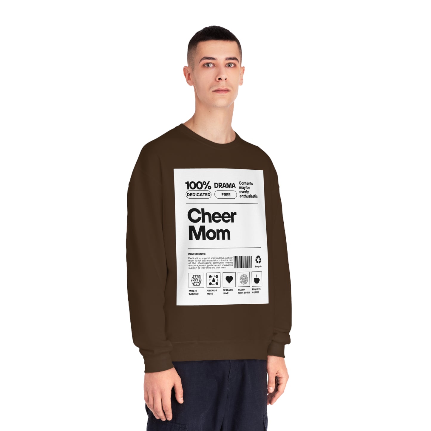 Cheer Mom Sweatshirt - Cheer Mom Label Women's Crewneck