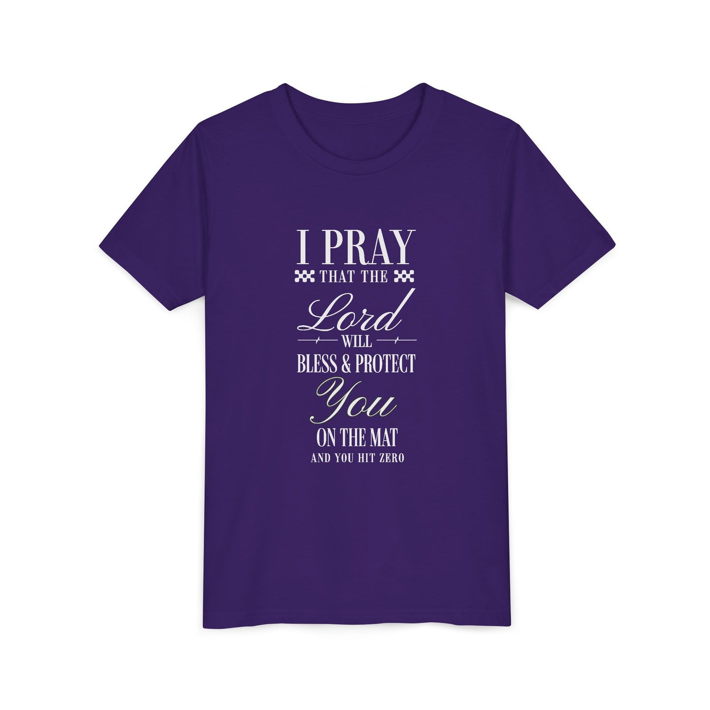 Cheerleading Prayer Youth T-Shirt | Kids Cheer Gift | Girls Cheerleading Tee