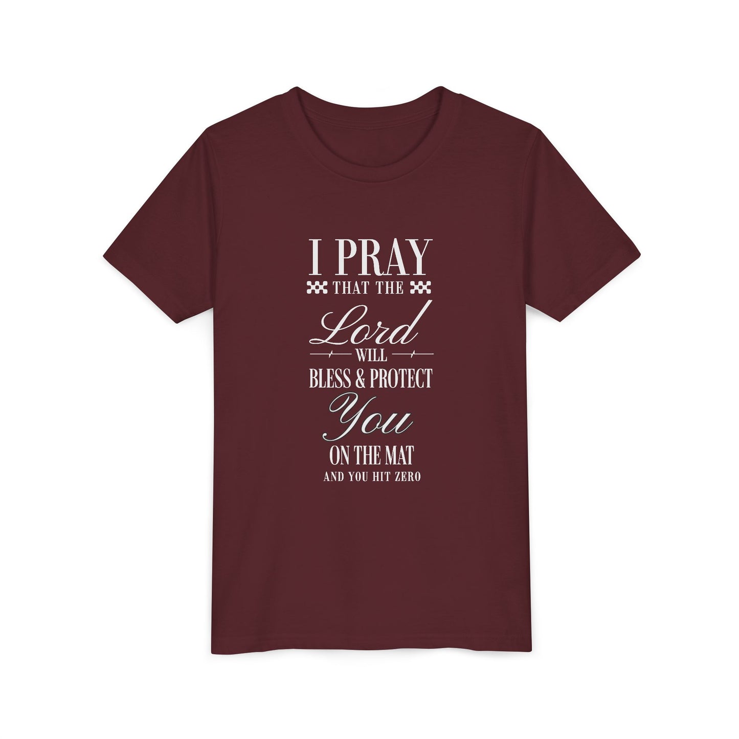 Cheerleading Prayer Youth T-Shirt | Kids Cheer Gift | Girls Cheerleading Tee