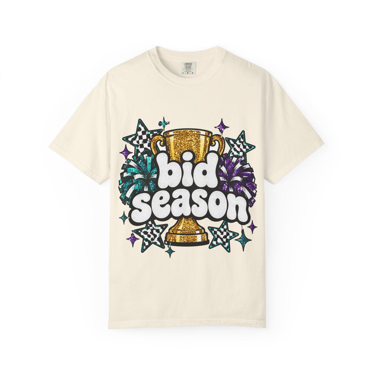 Bid Season Glitter Tee | Comfort Colors