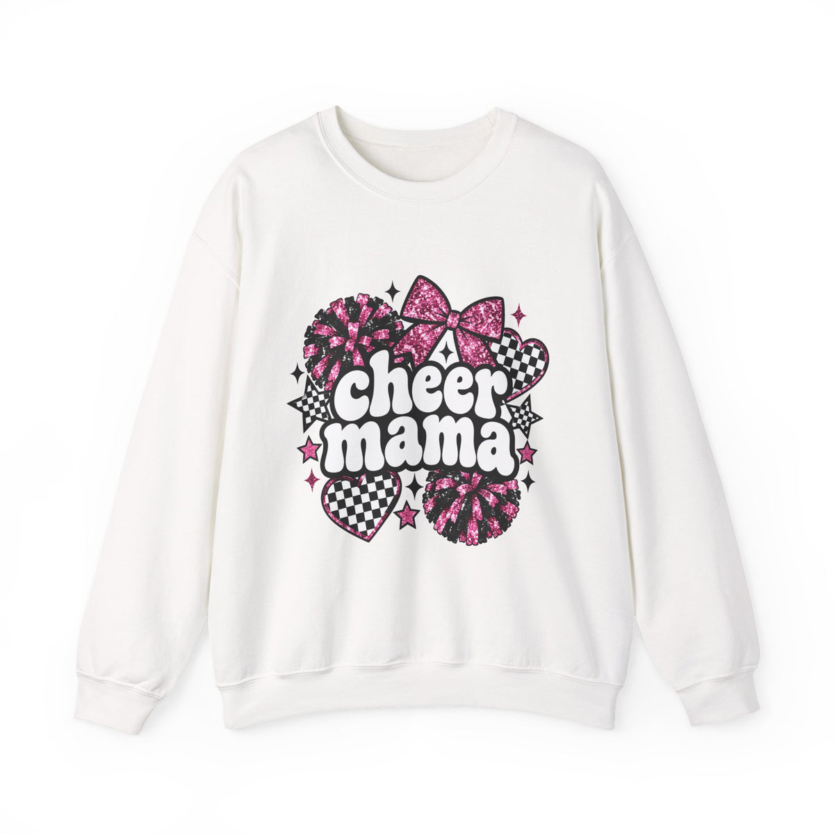 Cheer Mama Glitter Crewneck Sweatshirt