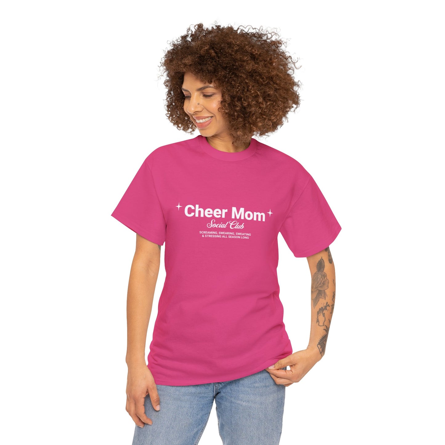 Cheer Mom Tee - Cheer Mom Social Club T-Shirt For Women