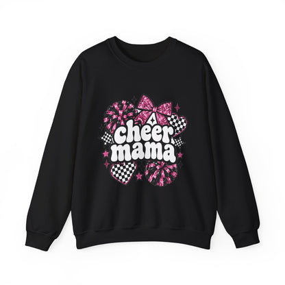 Cheer Mama Glitter Crewneck Sweatshirt