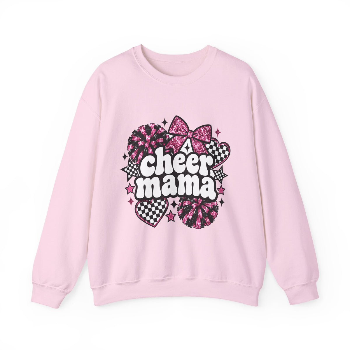 Cheer Mama Glitter Crewneck Sweatshirt