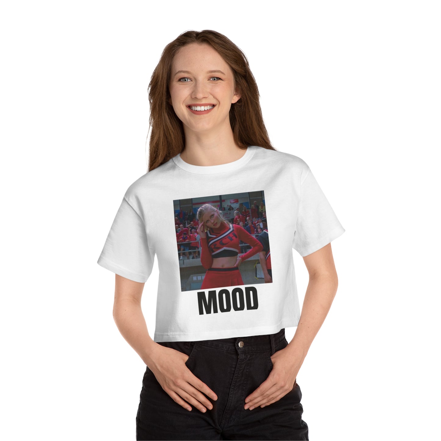 Cheer Tee - Bring It On Mood Crop T-Shirt For Women