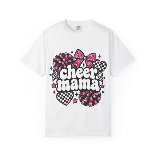Cheer Mama Glitter Tee | Comfort Colors
