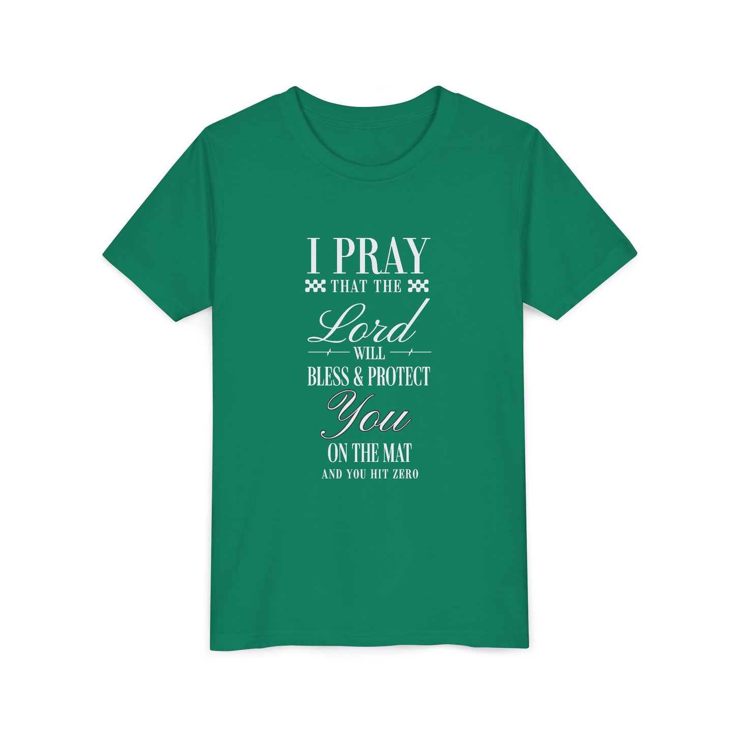 Cheerleading Prayer Youth T-Shirt | Kids Cheer Gift | Girls Cheerleading Tee