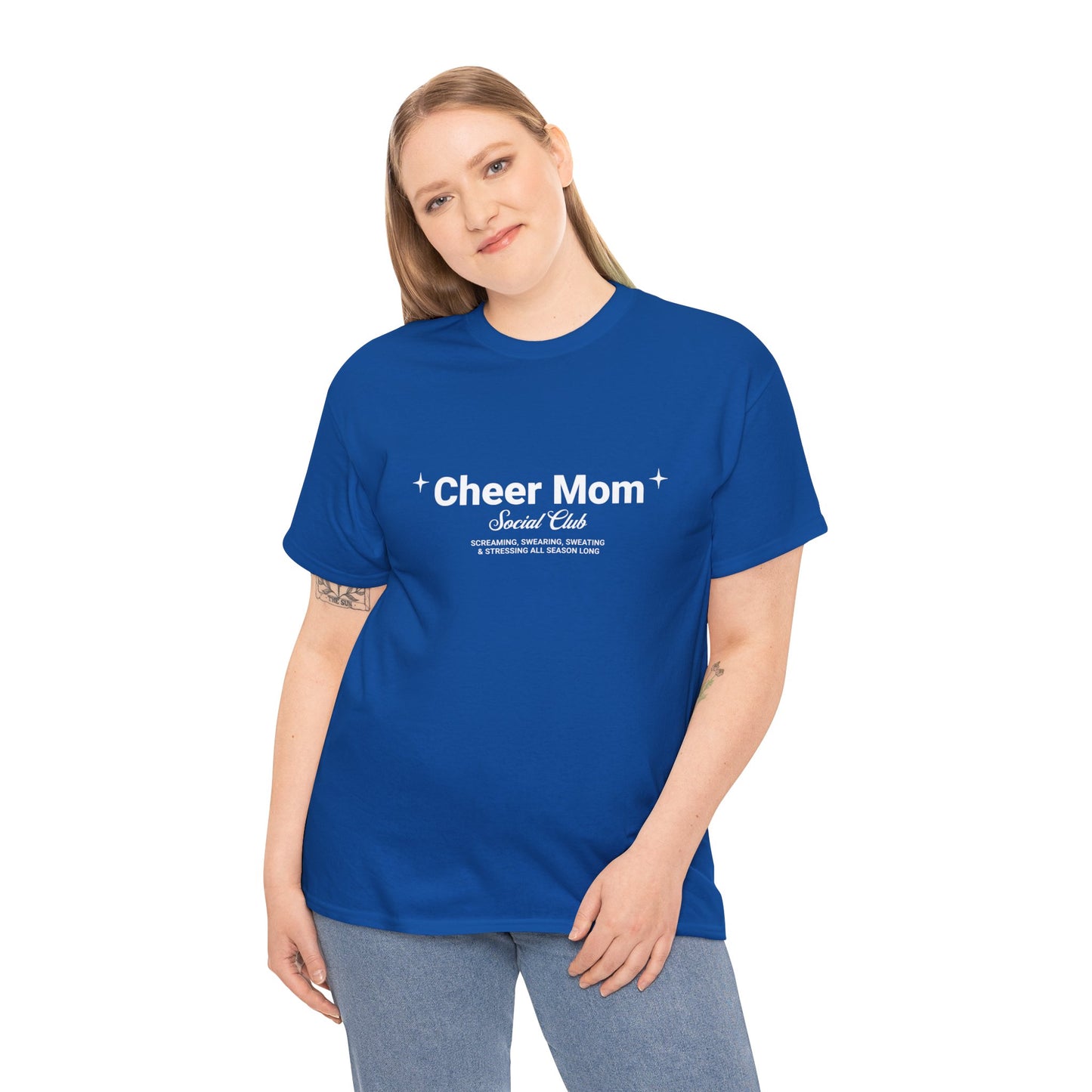 Cheer Mom Tee - Cheer Mom Social Club T-Shirt For Women