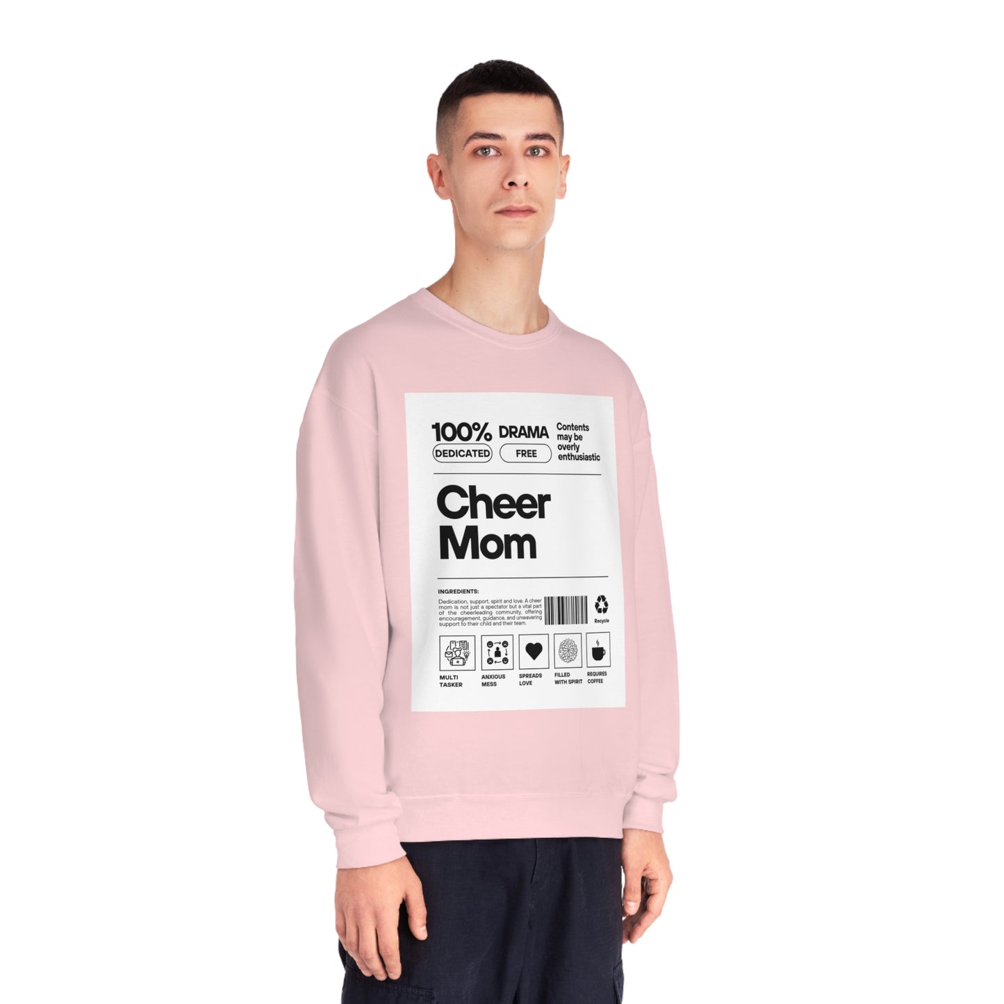 Cheer Mom Sweatshirt - Cheer Mom Label Women's Crewneck