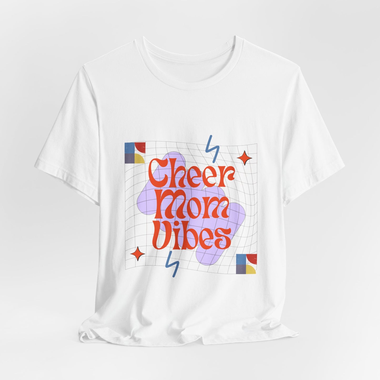 90's Vibes Cheer Mama T-Shirt | Retro Cheerleading Mom Gift | Vintage Cheer Mom Tee