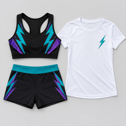 Venom practice wear pack - black, teal and purple