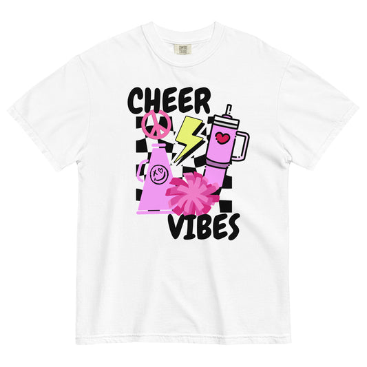 Cheer Tee - Cheer Vibes Women's Oversize Cheerleading T-Shirt